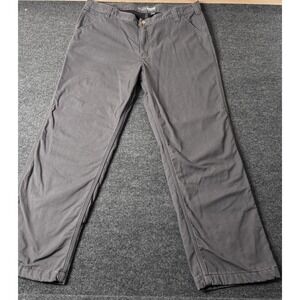 Carhartt Jeans Men 44x30 Gray Canvas Rugged Flex Relaxed Straight Knit Lined EUC